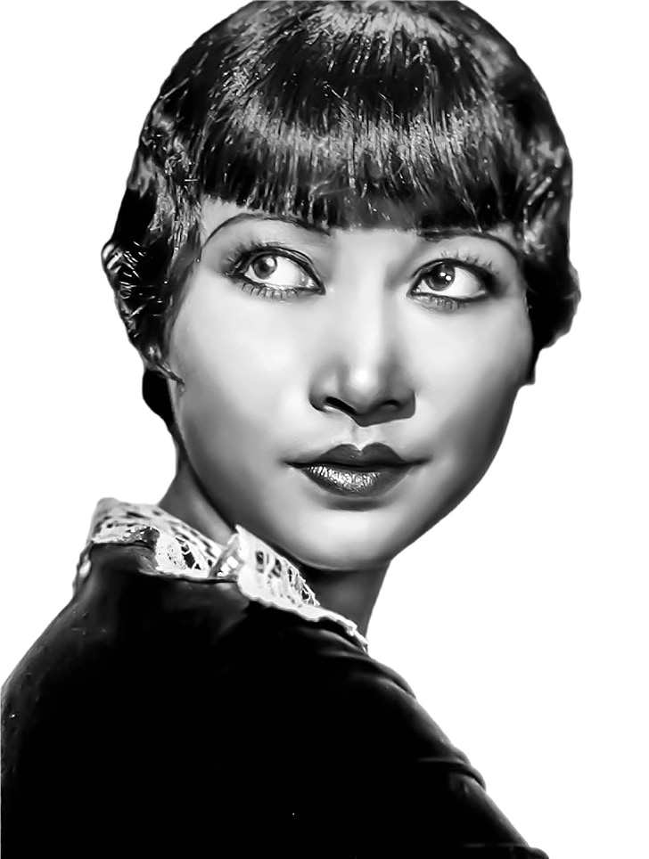 Άννα Μαΐου wong, παλιάς χρονολογίας ασια, γυναίκα ηθοποιός του Χόλιγουντ
