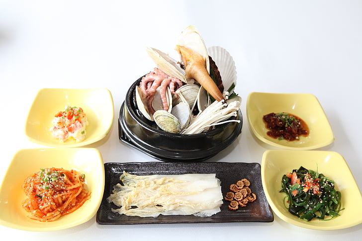 panope japonica, Geoduck, koreafood, Makanan, makanan laut, gourmet, Makanan