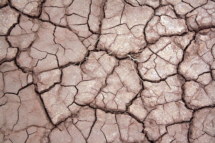 乾燥, 地球, ひびの入った, 不毛の地, 泥, パターン, 乾燥