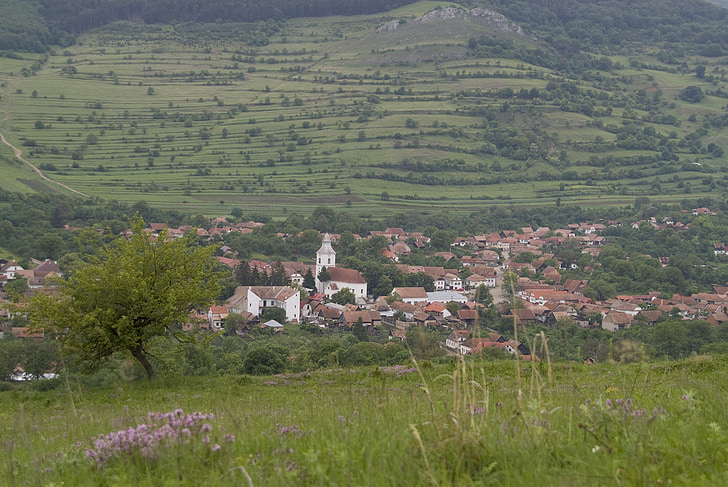 Румъния, Трансилвания, Erdély, torockó, пейзаж, село, стар