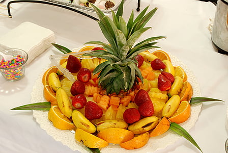 fruta, coctel de frutas, Centro de mesa, dieta