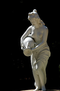 estatua de jar de señora, tarro de señora, estatua de, estatua de señora, decoración, pantalla, Señora