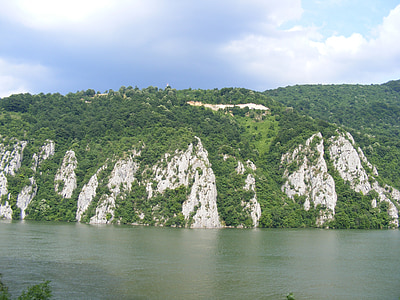 svart, Donau, delta, europeiske, elven, Romania, sjøen