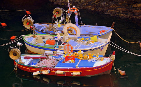 perahu, warna, laut, warna