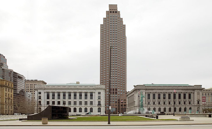 Gerichtsgebäude, Columbus, Ohio, Wahrzeichen, Gesetz, Struktur, Turm