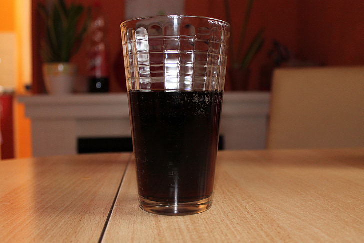 glass, cola, drink