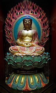 поклонение, фигура, будизъм, будистки, религиозни, религия, Статуята