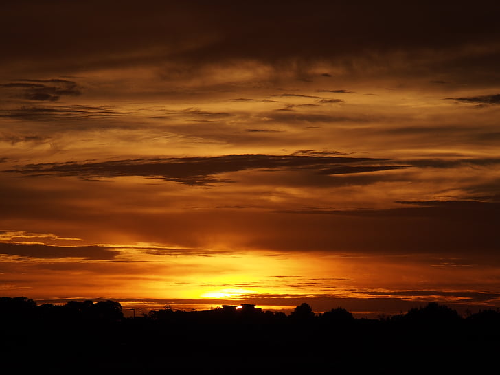 solnedgång, södra Australien, Australien