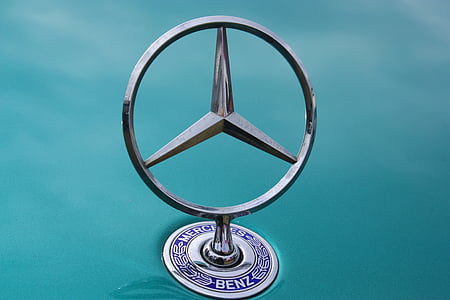 Mercedes, logo, žetons, dzinēja pārsega, klasika, automašīnas, Automobile