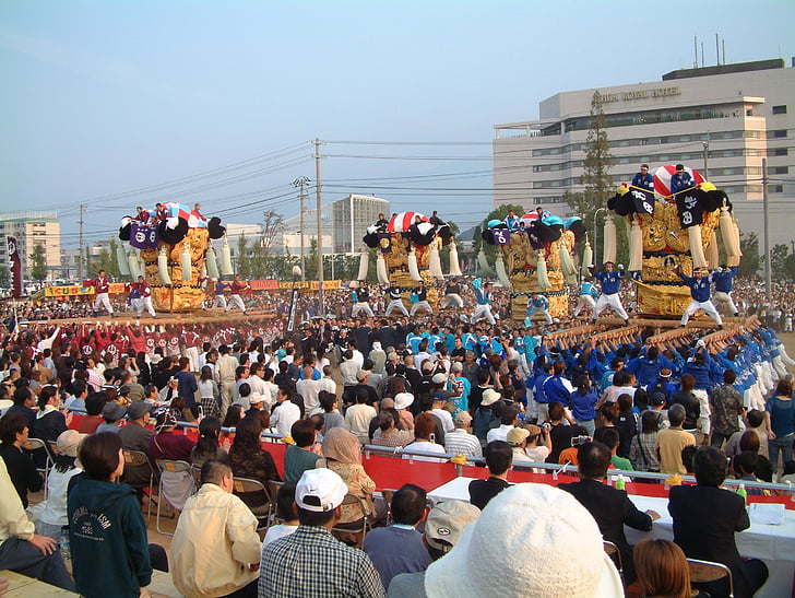 trumman står, Festival, Niihama taiko festival, festivalen man, ge, jämfört med ostron, kulturer