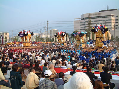 soporte de tambor, Festival, festival de taiko de Niihama, festival de hombre, dar, en comparación con ostra, culturas
