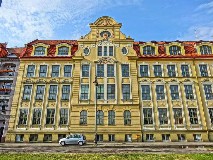 gmach technikum mechanicznego, Bydgoszczy, ēka, fasāde, pieminekļu, arhitektūra, ārpuse
