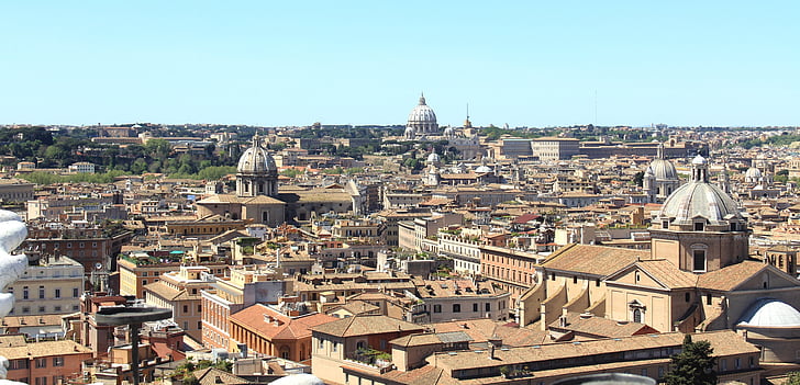 het Vaticaan, Rome, het platform, de basiliek, kerk, monumenten