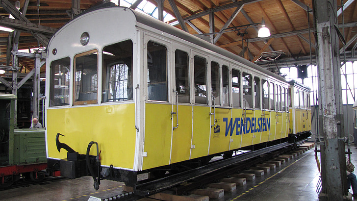 rack railway, Wendelstein, o mundo de locomotiva freilassing, Freilassing, estrada de ferro, Museu, Trem