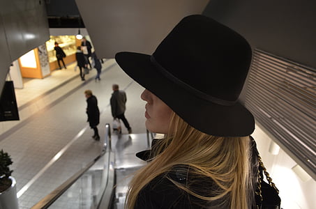 chapeau, le centre commercial, Shopping, Gdańsk, réunion, détente, style