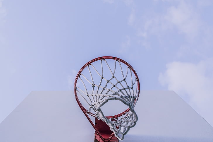 round, red, basketball, hoop, ring, net, hoops