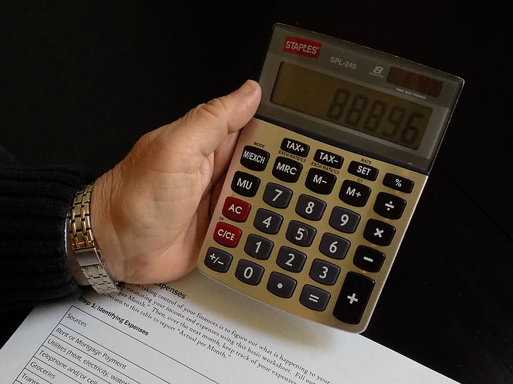 calculator, budget, math, pen, financial, accounting, money
