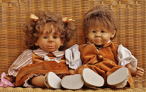 lutka, dječak, djevojka, suze, tužno, igračke, djeca
