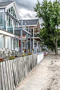 Beach, hus, sand, St joseph, Michigan, Lake michigan, Beach house