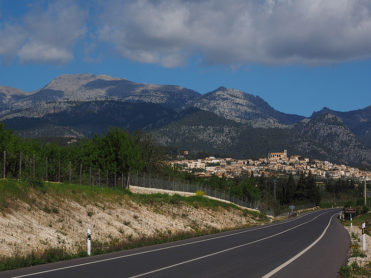 carretera, viatges, lloc, Mallorca, Selva, Illes Balears Espanya, espanyol