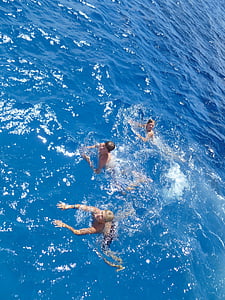 svømning, blå, Cayman-øerne, svømme, sjov, sommer, vand