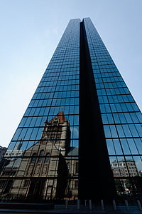 pastatų, Miestas, Architektūra, struktūra, stiklo, atspindys, dangoraižis