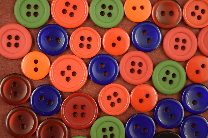 botón, patrón de, colorido