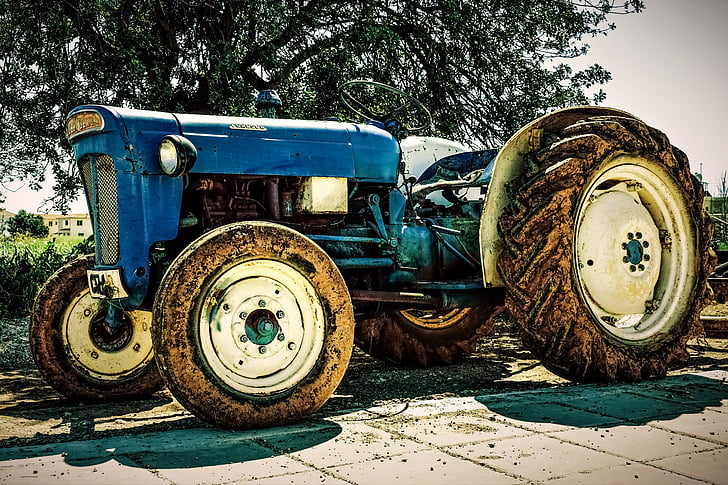 traktori, vana, talu, põllumajandus, maaelu, Vintage, maamees