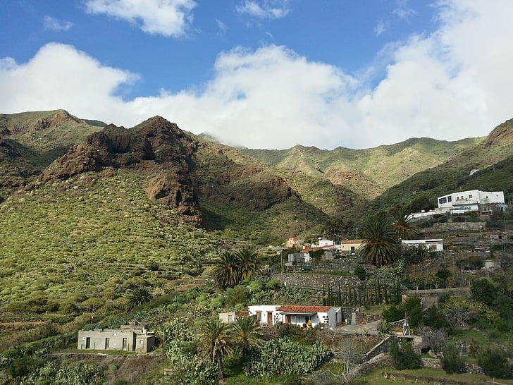 Tenerife, landt, Canarische, landschap, berg