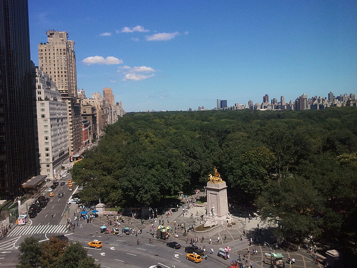 Central park, new york city, drzewa, Manhattan, Nowy Jork, Miasto, punkt orientacyjny
