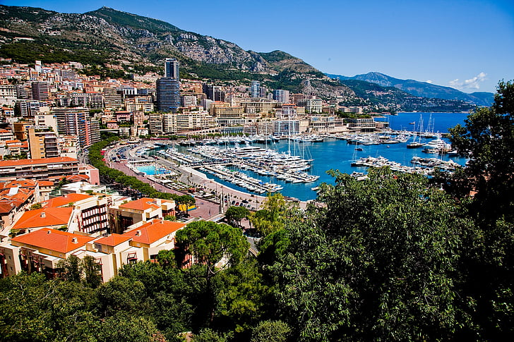 tengeri tájkép, Monte carlo, táj, Monaco, luxus, óceán, tenger