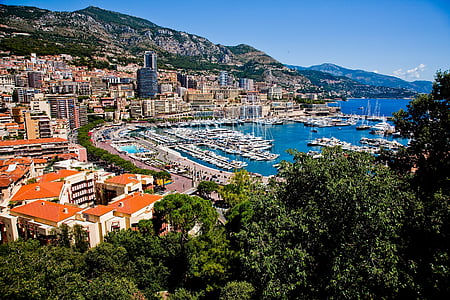 morski pejzaž, Monte carlo, krajolik, Monaco, Luksuzni, oceana, more