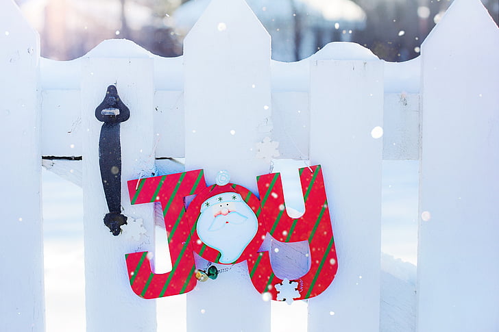 radość, zimowe, śnieg, Boże Narodzenie, powitanie, szczęśliwy, zimno