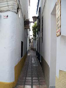 路地, 絞り込む, マルベージャ, スペイン, 旧市街, アーキテクチャ