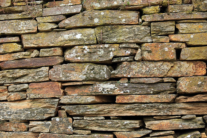 kamienie, sucha, Langwedocji, Francja, stary, tekstury, ściana