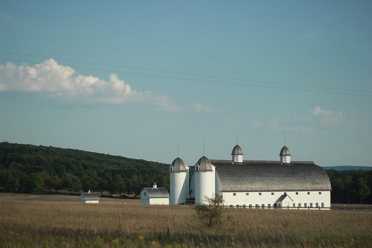 farma, Michigan, Historie, zemědělství, venkova, pole, obloha