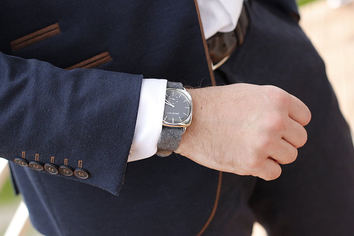 watch, hand, suit, male, close-up, midsection, human body part