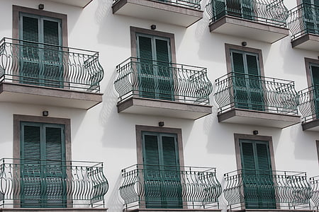 balcony, shutters, architecture, window, building, exterior, europe