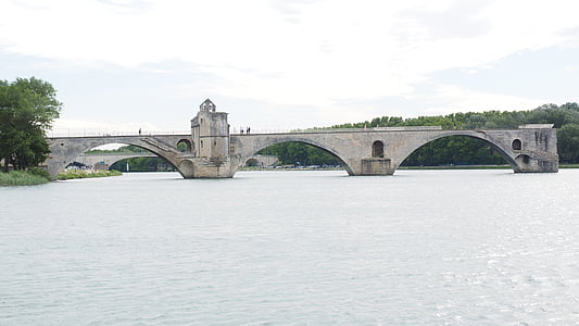 Pont saint bénézet, Μνημεία, Rhône, Αβινιόν, καταστροφή, θολωτή γέφυρα, ιστορικό συντήρησης