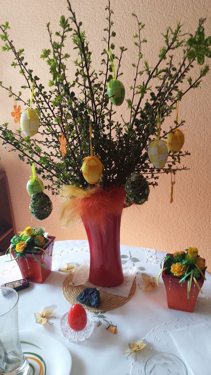 Ostern, Frühling, Bouquet von Blumen Frühling, Blume Frühling, Dekoration Ostern, Dekoration, Vase