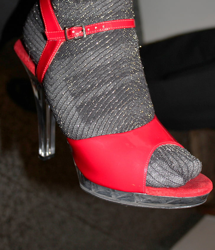 røde sko, Sandal, sexy, røde sko, rød, menneskekroppen del, ulykke