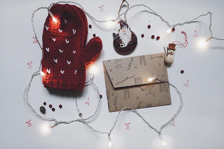 string, lights, christmas, decor, envelope, holiday, seasons