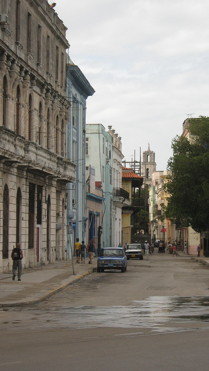 cuba, street, city, architecture, urban, buildings, historic