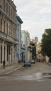 Куба, улица, град, архитектура, градски, сгради, исторически