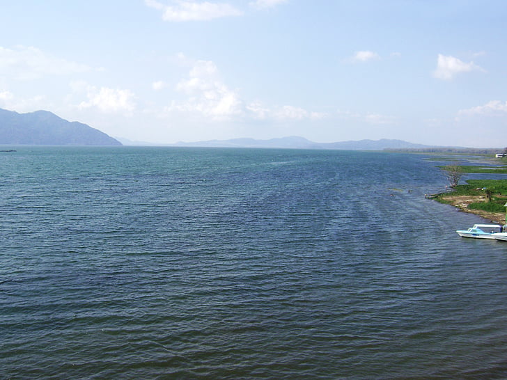 jezero, Horizont, loď, Yojoa