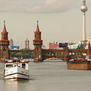 Berlin, Spree, oberbaumbrücke, most