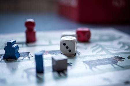 dice, game, pawn, board game, chance, leisure Games