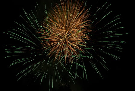 neues Jahr, Feuerwerk, Partei