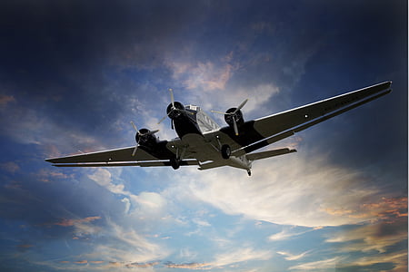 aviões, Ju 52, céu, voar, Wanderlust, Junkers, Lufthansa
