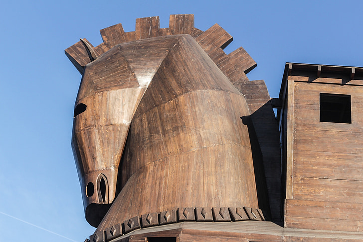 Trójsky kôň, Troy, Turecko, kôň, drevený kôň